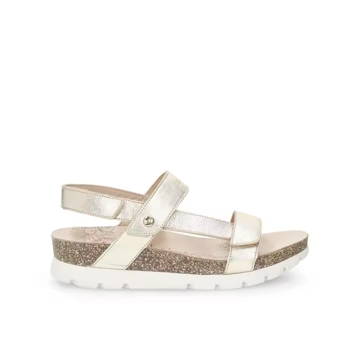 Panama Jack SELMA Sandalias para mujer doradas en piel 85327 - 1