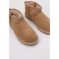 UGG Classic Ultra Mini Zip Bota Plana Hombre Cuero - details 1