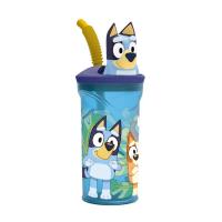 Bluey Vaso Figurita 3D con Pajita Flexible 360ml - details 0