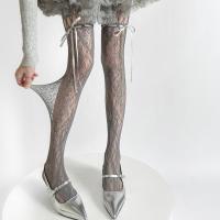 Pantimedias Con Cordón Y Retoques En Estilo Retro Japonés De Red Hueca Para Mujer Y2K Gótico Lolita Medias De Pescador Para Niñas - details 7