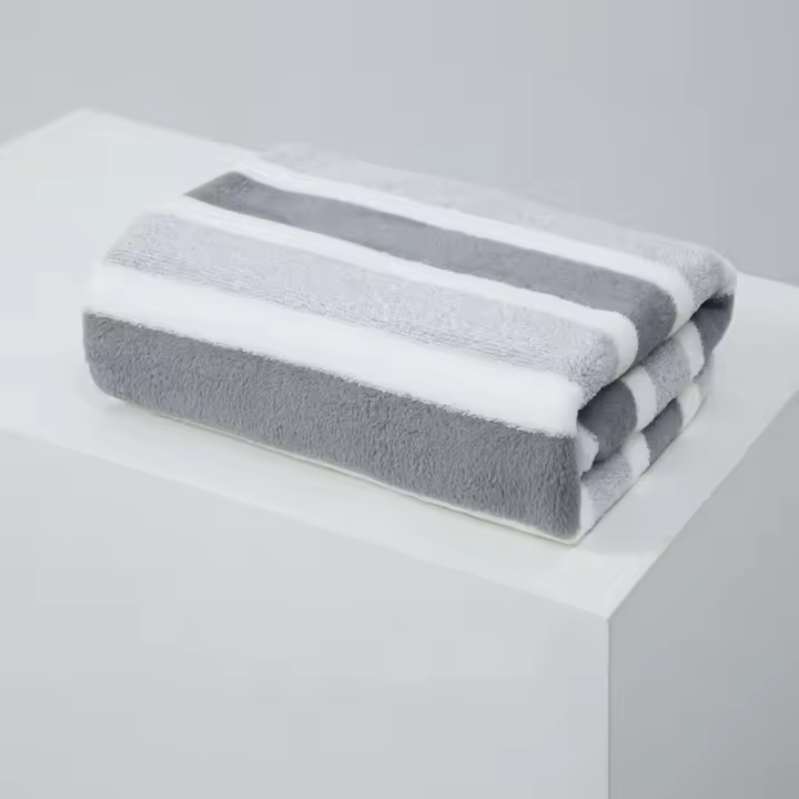 Toalla de baño absorbente gruesa y suave, material universal 100% poliéster, tecnología de tejido de PC para el hogar, 1 pieza - 1
