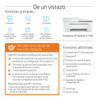 HP DeskJet 4120e - Impresora Multifunción, Wi-Fi Direct,  HP Smart App,  USB 2.0 de Alta velocidad y Apple AirPrint, Imprime,  Escanea y Copia en Blanco & Negro y en Color, 6 Meses de Impresión Instant Ink con HP+ - 26Q90B - details 2