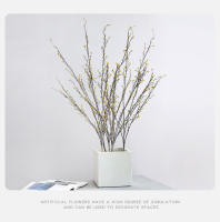 Vine Artificial De Espinas 88CM Para Decoración De Sala De Estar Hotel Casa Muerta Planta De Silicona En Café Naranja Verde Ligero Verde - details 17