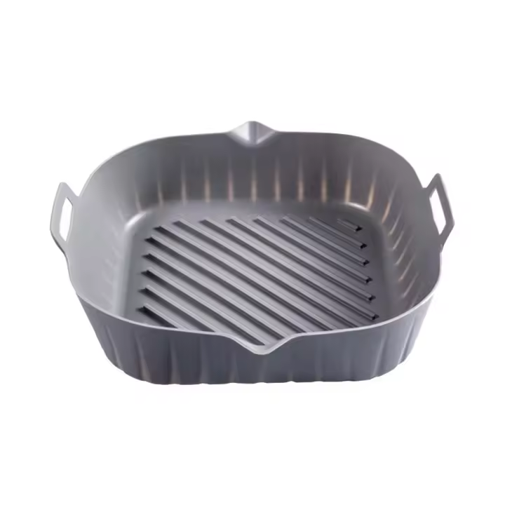 Pote De Silicona Para Air Fryer Cesta De Hornear Antiadherente Reutilizable Microwaviable Para Hornear Panes Y Legumbres - 1
