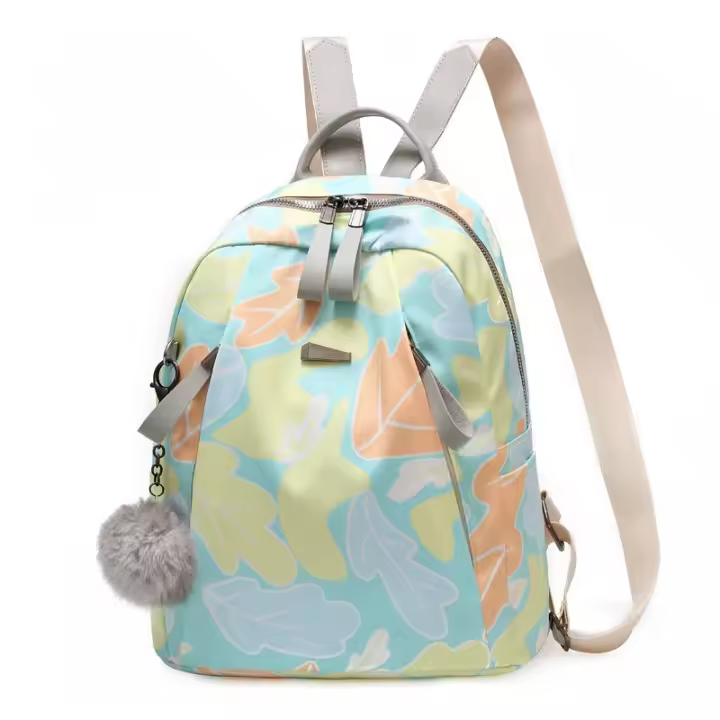 Mochila al aire libre informal de gran capacidad para mujer, tela Oxford - 1