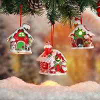 Colgante De Casa De Mantequilla De Navidad Decoración Creativa Para Árbol De Navidad Obra De Arte De Cuentos De Hadas Con Dibujos De Dulces - details 0