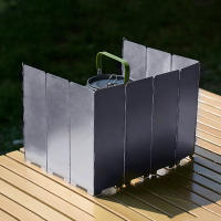 Escudo De Viento Para Estufa De Gas Plegable 8/10 Platos Para Camping Al Aire Libre Material De Aleación De Aluminio Resistente Al Viento Accesorio De Cocina Al Aire Libre - details 8