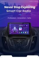 Junsun  Android 13 inalámbrico CarPlay Android Auto Radio para Ford Escape Kuga 2 C-MAX 2013 2014 2015 2016 coche Multimedia navegación GPS autorradio - details 2