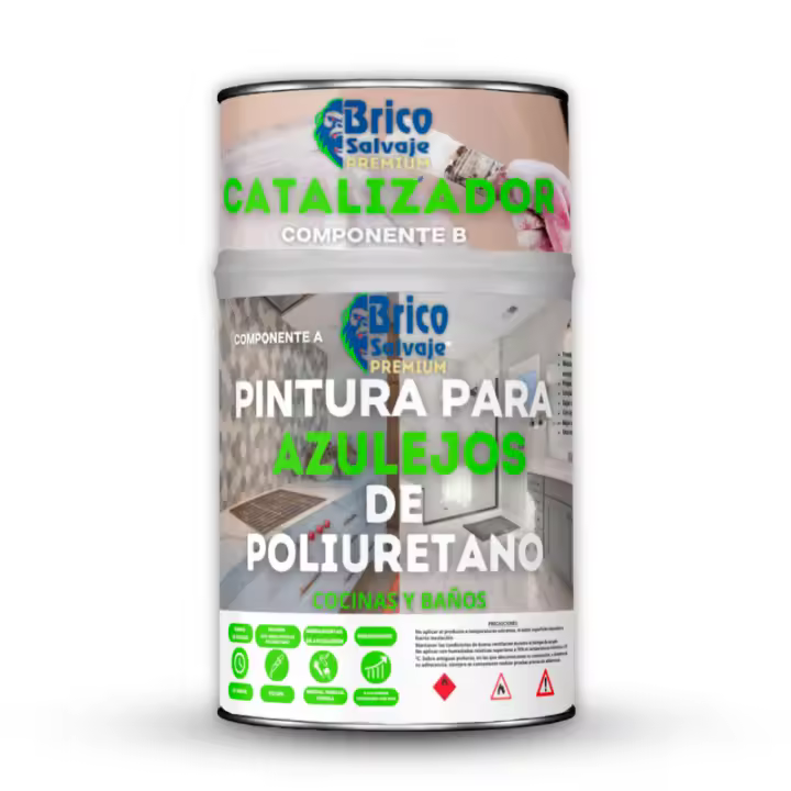 Pintura para Azulejos Poliuretano Rosa Claro BricoSalvaje Premium - 1