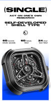 Reloj De Cuarzo Para Hombre Mark Fairwhale 5740 Resistente Al Agua Deportivo Al Aire Libre Estilo Casual Cuadrado Material De Correa De Silicona Y Caja De Acero Inoxidable - details 8