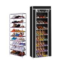 Zapatero con Cubierta de Tela 10 Niveles Organizador Zapatos Estantería - details 0