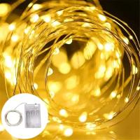 Luces De Cadena LED Con Cable De Cobre 10M 2M 5M Para Adornos Navideños Bodas Y Fiestas Decoración De Árbol De Navidad Guirnalda De Luces Fairy - details 13