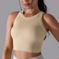 Sujetador Deportivo De 2 Niveles Para Mujer Sexy Yoga Alta Soporte Impacto Deporte Ropa Interior Correr Secado Rápido Top Deporte Gimnasio Con Almohadillas - details 40