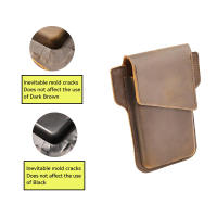 Bolsa De Cintura Casual Para Hombres Con Diseño Único De Primera Capa De Cuero Vaca Protege Mejor Tus Cosas Personales - details 8