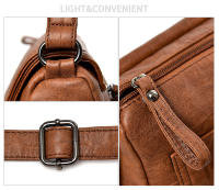 Bolsos de hombro de cuero suave Vintage para mujer, bolsos de lujo, paquete de diseñador, bolso cruzado pequeño, 2021 - details 2