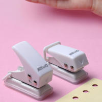 Mini Prensa De Agujeros Anillo Portátil Kawaii Para Papel Oficina Escuela Suministros De Encuadernación Estación De Trabajo - details 15