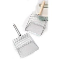 Herramienta De Limpieza Para Mascotas Acero Inoxidable Lavable Y Duradero Cuchara Para Basura De Gato Con Mango Cómodo Shovel Para Heces De Perro - details 4