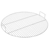 vidaXL Parrilla redonda de BBQ con asas acero inoxidable 304 Dimensiones 44.5 cm, 54 cm - details 1