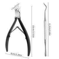 Tijeras De Uñas Para Uñas Engrosadas O Engranadas Trimmer Profesional Para Podología Con Acero Inoxidable Superficie Lisa - details 7