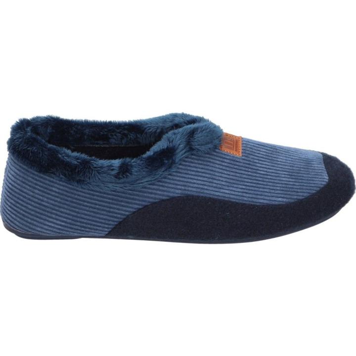 NORTEÑAS | Zapatillas de Casa Cerradas Norteñas para Hombre – Pantuflas en Color Azul Marino y Negro – Zapatillas sin cierres – Slip On – Cómodas – Confort y Relax – Para Invierno – Modelo 19-143