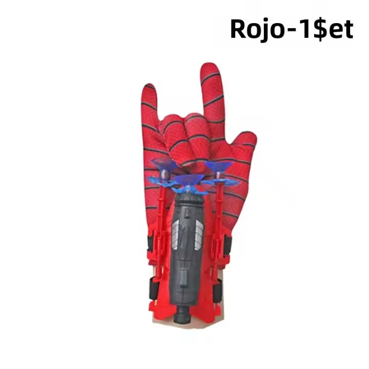 Juguete De Proyector Para Niños 20 Sets De Guantes De Lanzamiento De Arácnido Con Pistola De Bala Adhesiva Y Vaso De Succión Juguetes De Tiro Al Brazo - 1