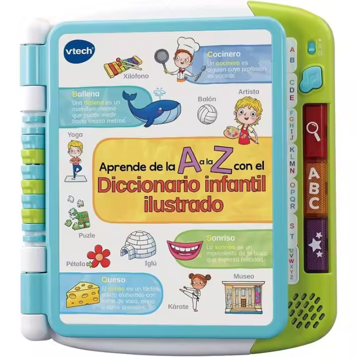 Diccionario infantil ilustrado interactivo aprende a la letra A a la Z - 1