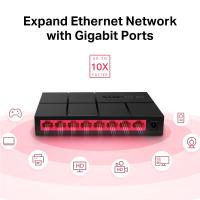 Switch Desktop 8-Puertos 10/100/1000Mbps-Mercusys MS108G - details 0