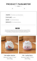 Adorno De Hogar Encantador De Gato Maneki Neko Cerámica Decoración De Suerte Animal Estatua Regalos Para Oficina Y Habitación - details 14