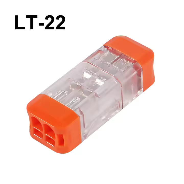 Conector Rápido De Cable LT-22 LT-33 Mini Bloque De Terminales 2 Pin / 3 Pin Para Electrónica Y Electricidad AOKIN - 1