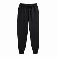Pantalones Casuales Para Hombre Fleece Deportivos Unisex Estilo Solido Sueltos Moda Callejera Otoño Invierno Para Correr Y Fitness - details 1