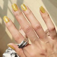 24pcs/set Uñas Postizas Cortas Cuadradas Con Diseño De Ojos De Gato Y Brillo En Colores Rosa Verde Morado Amarillo Y Nude Para Artículos De Belleza Y Uñas - details 7