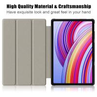 Funda De Cuero Para Tableta Xiaomi Redmi Pad pro 12.1 Pulgadas 2024 Tri-Folding Stand Protección Anti-Golpes Y Resistente Al Agua - details 0