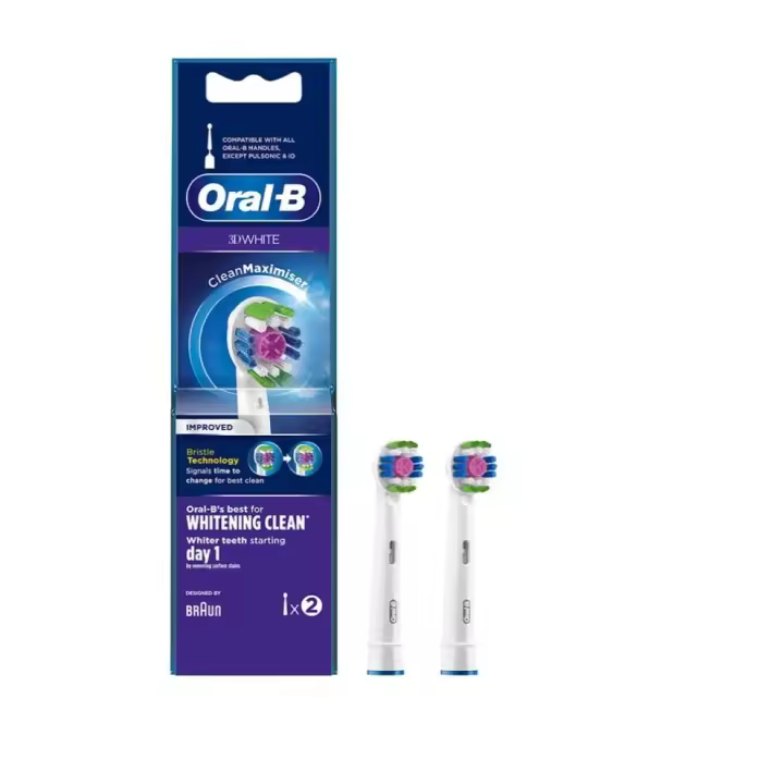 Oral B Cabezales de repuesto 3D White Clean Maximiser pack de 2 unidades - 1