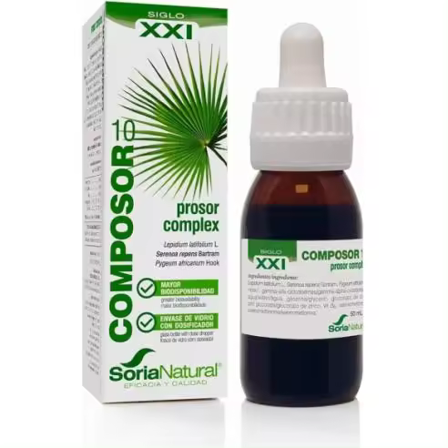 Soria natural COMPOSOR 10 PROSOR 50 Mililitros - Suplemento para la Salud Masculina y el Bienestar - 1