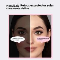 Espejo De Maquillaje Con Luz Y Magnificación 2X Espejo Solar UV Tamaño De Billetera 3.5 Pulgadas Para Pruebas De Cámara - details 5