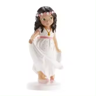 Figura comunión niña PARA TARTA PRIMERA COMUNION DECORACION CONFIRMACION  CUMPLEAÑOSADA Y SUS DETALLES - 1