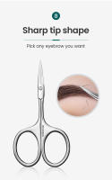 Tijeras De Cejas Curvadas MR.GREEN Tijeras De Cutícula Acero Inoxidable Herramienta De Afeitar Para Manicura Y Peluquería Profesional - details 3