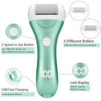 Archín Eléctrico Para Pies Recargable USB Con Pantalla Y 3 Cabezas De Reemplazo Para Eliminación De Callos Y Exfoliación - details 3