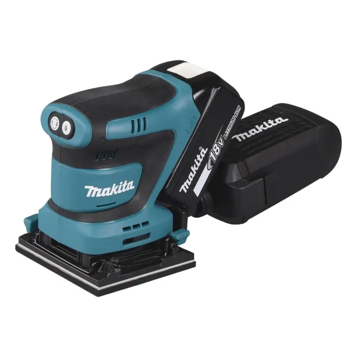 MAKITA DBO480RTJ Lijadora Orbital 18V LXT 112x102mm 5Ah 2 bat. Plástico,Velcro - 1