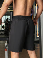 Shorts De Verano Para Hombre Color Sólido Moda Secado Rápido Pantalones Cortos Deporte Fitness Estilo Casual Cintura Media - details 2