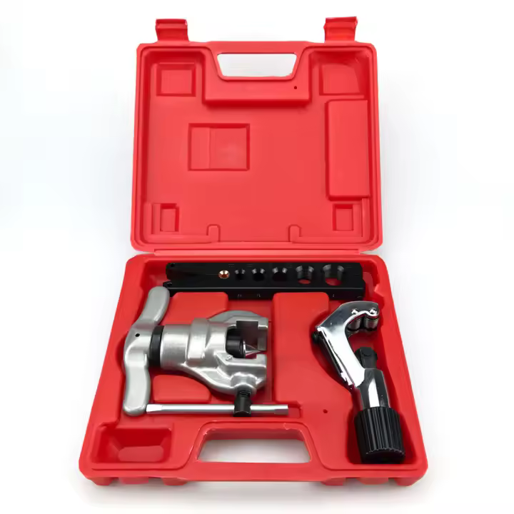 Kit De Herramientas De Expansión Y Flaring Para Tubos De Cobre De Aire Acondicionado Con 6 Orificios Y Tubo Eje Eléctrico Métrico Y Inglés - 1