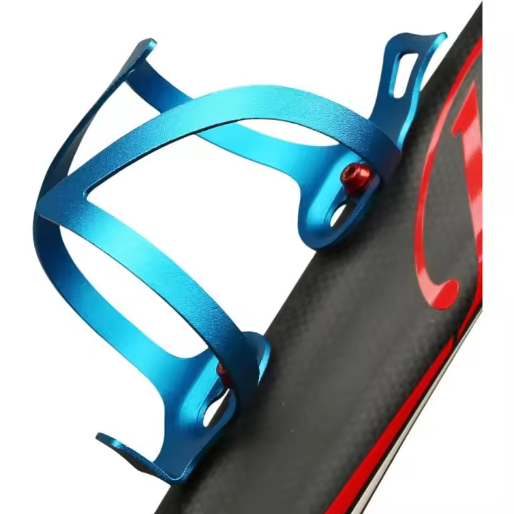 Portabotellas duradero para Bicicletas, Bicicletas de Carretera y Bicicletas de Montaña (Azul) - 1