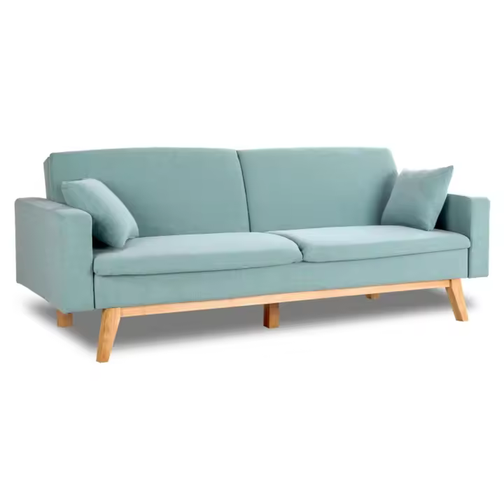 Nalui Sofá Cama Reine Verde Menta 3 Plazas - 1