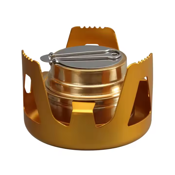 Estufa Portátil De Áluminio Para Exterior Ajustable Para Camping Picnic Barbacoa Y Pesca Resistente Al Fuego Móvil Para Menos De 3 Usuarias - 1