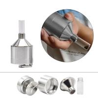 1Pc Molinillo De Especias De Metal 44mm Con Funnel Y Contenedor De Alimentos Herramienta De Cocina Molinillo De Hierbas Con Botella De Vidrio Para Tabaco - details 0