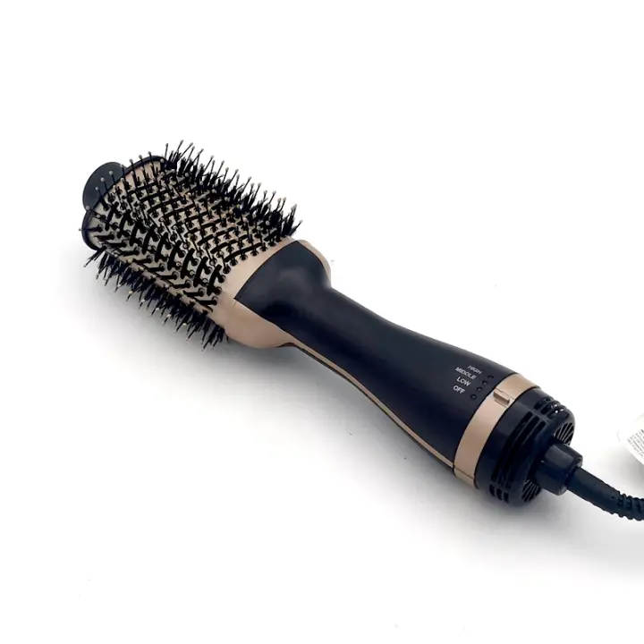 Secador de pelo y cepillo secador de pelo en uno, secador de pelo 4 en 1 y moldeador voluminizador con iones negativos de - 1