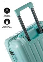 Set 4pcs Maletas de Viaje Ampliable, Juego Cabina Rígidas con 4 Ruedas Dobles Giratorias 360°, Pack 4 Piezas Equipaje Ligero de Moda 14+20+24+28in, Neceser Resistente Color Puro - details 0