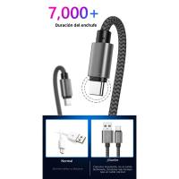 Cable De Carga Rápida De Nylon USB a a Tipo C Para Huawei Samsung Android 1M 2M 3M Transmisión De Datos Dispositivo De Carga TypeC - details 3