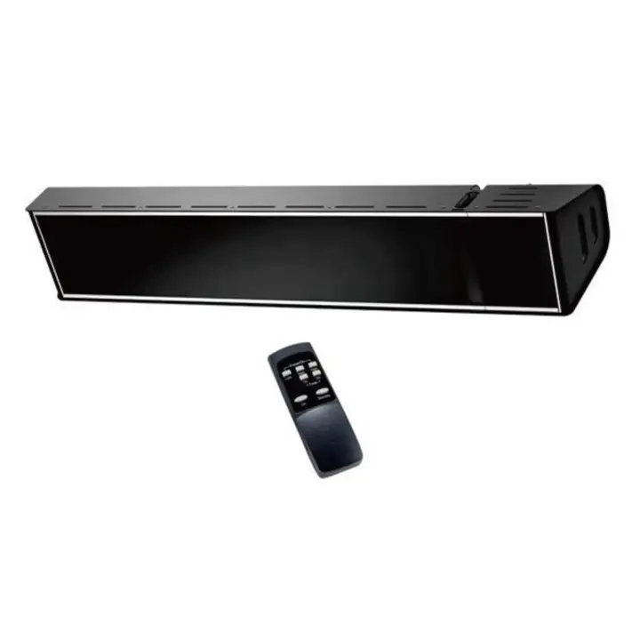 Calentador Infrarrojo De Cristal 2000W Negro 3 Pasos De Potencia 3366100 Para Optimizar El Consumo Electrico Segun Las Necesidades De Calentamiento With Enviar a Distancia - 1