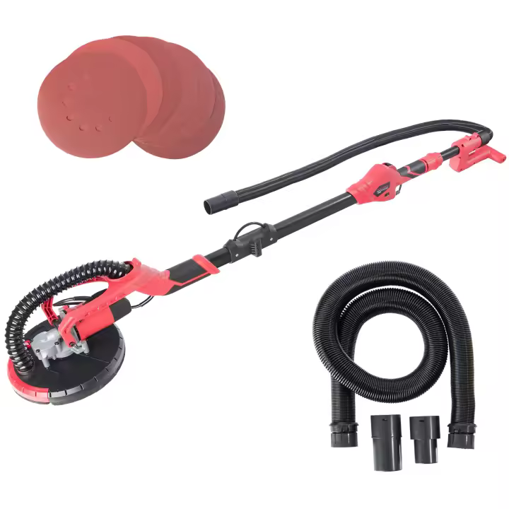 AREBOS Lijadora telescÃ³pica para paredes y techos 710 W 225 mm TelescÃ³pico Lijadora Jirafa - 1